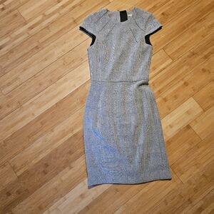 Long gray tight dress